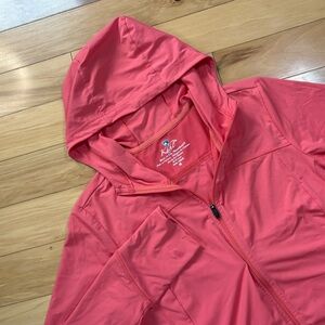 Kuhl Inspira Jacket Womens Sz M Plumeria Pink Full Zip Hooded Performance Top